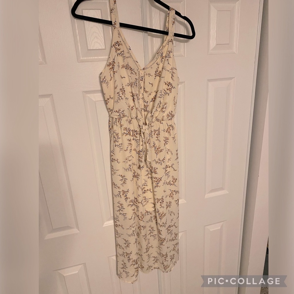 Sienna Sky MIDI Cream Dress